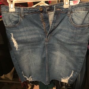 NWT Wax Jean skirt